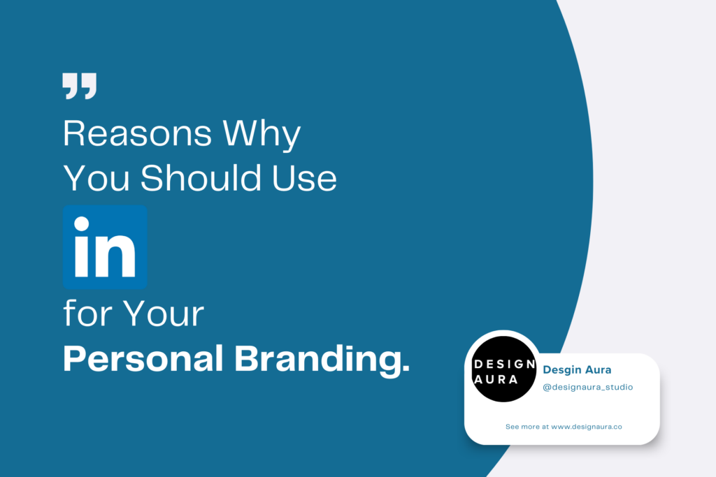 Reasons why you should use LinkedIn for your business blog cover in blue theme