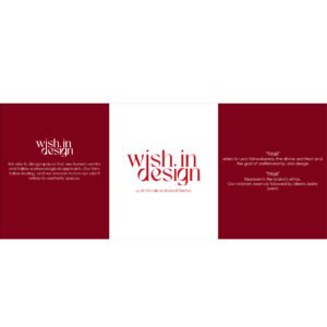 Wish In Design maroon branded social media carousel post, social media management by The Design Aura